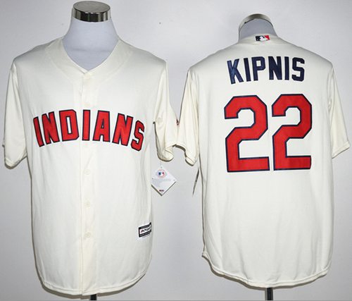 Indians #22 Jason Kipnis Cream New Cool Base Stitched MLB Jersey - Click Image to Close